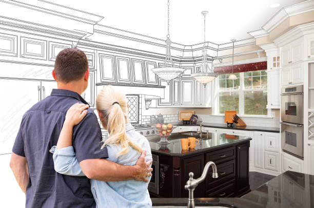 Custom kitchen cabinets installed in a Jackson home